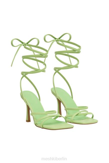 Schuhwerk Meshki Milly-Wickelabsätze aus Kunstleder lindgrün 2F8B1689