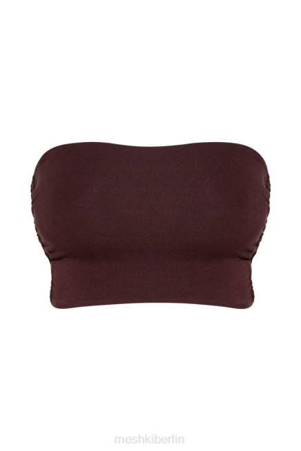 Kleidung Meshki Eleanor Bandeau zum Binden an der Seite Schokolade 2F8B1192