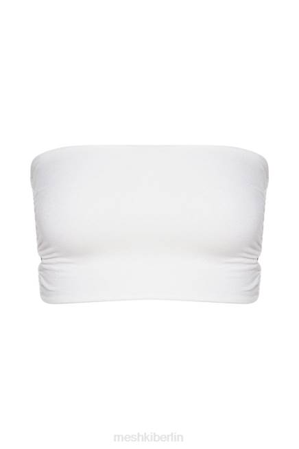 Kleidung Meshki Eleanor Bandeau zum Binden an der Seite Weiß 2F8B1208