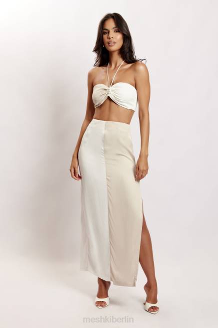 Kleidung Meshki Frankie zweifarbiges Bandeau aus Satin Mehrknochen 2F8B1177