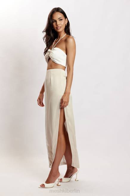 Kleidung Meshki Frankie zweifarbiges Bandeau aus Satin Mehrknochen 2F8B1177