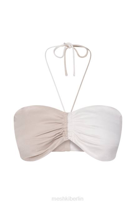Kleidung Meshki Frankie zweifarbiges Bandeau aus Satin Mehrknochen 2F8B1177
