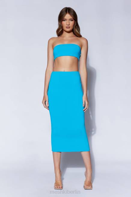 Kleidung Meshki Mackenzie Bandeau Cyan-Blau 2F8B1168