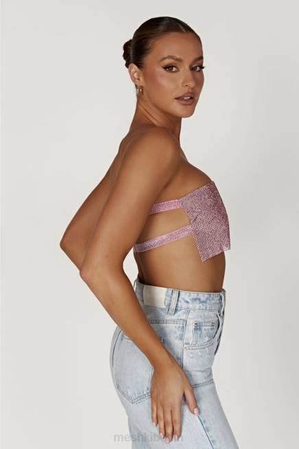 Kleidung Meshki Valerie Diamante Bandeau erröten rosa 2F8B994
