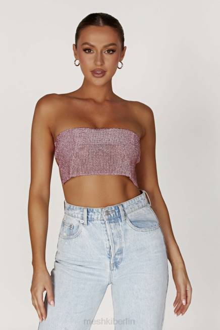 Kleidung Meshki Valerie Diamante Bandeau erröten rosa 2F8B994