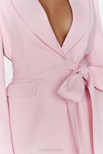 Kleidung Meshki Arna übergroßer Blazer mit Gürtel erröten rosa 2F8B1630