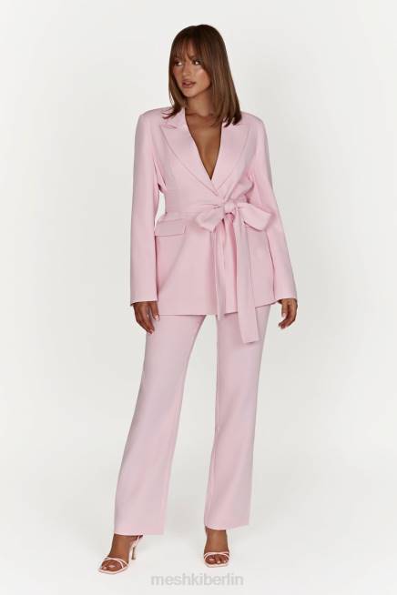 Kleidung Meshki Arna übergroßer Blazer mit Gürtel erröten rosa 2F8B1630