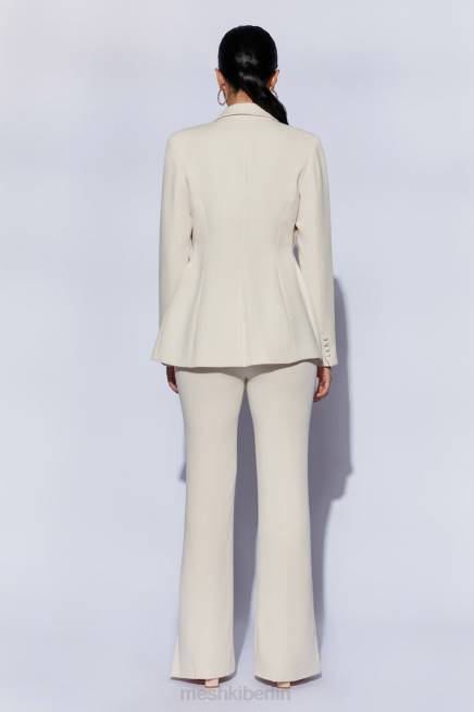 Kleidung Meshki Helda taillierter Blazer mit taillierter Taille Creme 2F8B1651