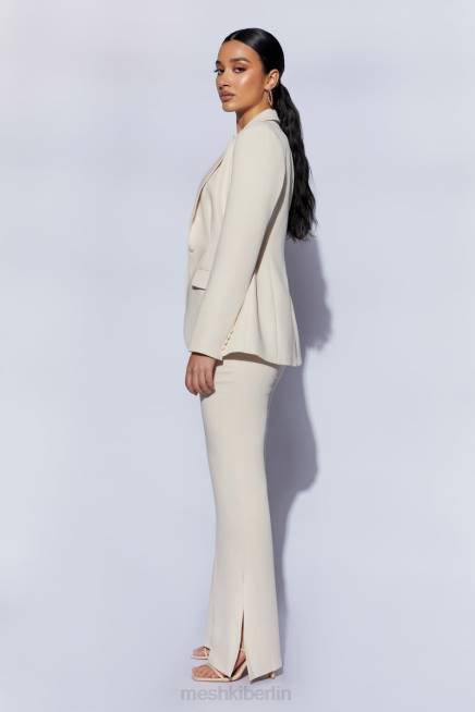 Kleidung Meshki Helda taillierter Blazer mit taillierter Taille Creme 2F8B1651