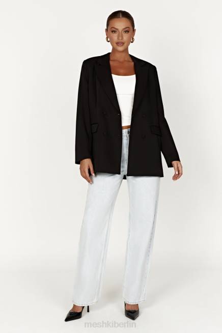 Kleidung Meshki Madison übergroßer Blazer Schwarz 2F8B1645