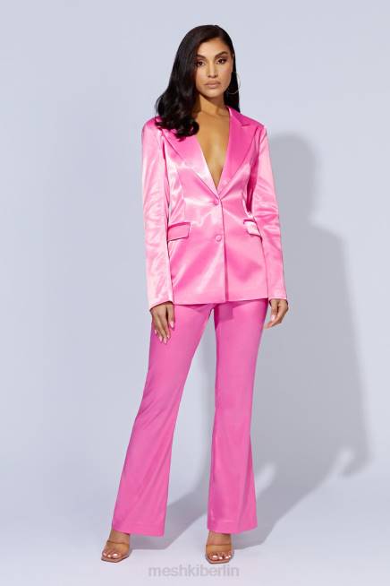 Kleidung Meshki Maeva-Satinblazer Kaugummirosa 2F8B1656