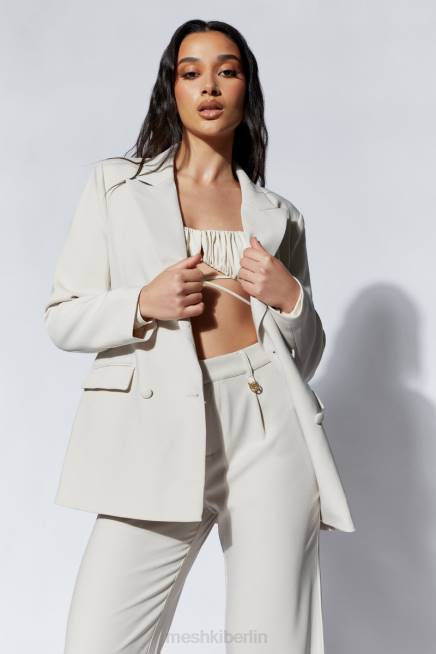Kleidung Meshki Rosana übergroßer, taillierter Blazer Weizen 2F8B1657