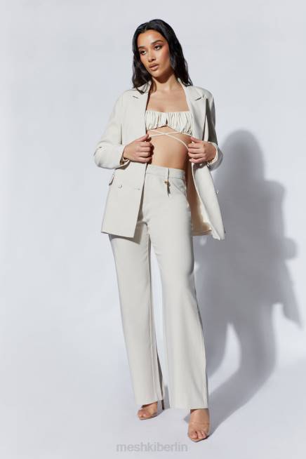 Kleidung Meshki Rosana übergroßer, taillierter Blazer Weizen 2F8B1657