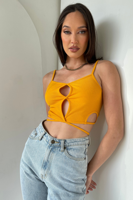 Kleidung Meshki Ayesha hat ein Unterhemd ausgeschnitten Mango 2F8B1199