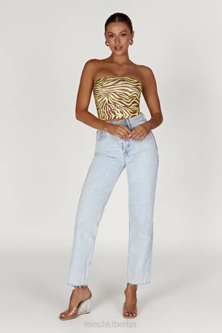 Kleidung Meshki Dina Bandeau-Crop-Top Zebradruck 2F8B980