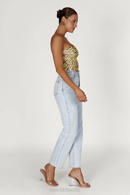 Kleidung Meshki Dina Bandeau-Crop-Top Zebradruck 2F8B980