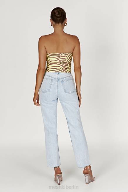 Kleidung Meshki Dina Bandeau-Crop-Top Zebradruck 2F8B980