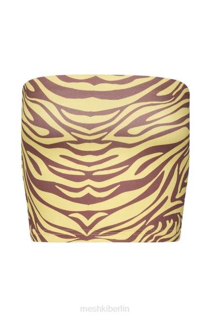 Kleidung Meshki Dina Bandeau-Crop-Top Zebradruck 2F8B980