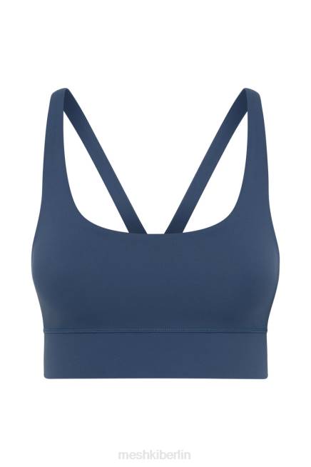 Kleidung Meshki Elise Cami-Crop-Top mit V-Rücken Marine 2F8B924