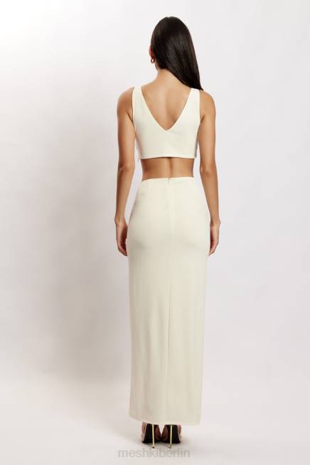 Kleidung Meshki Jacqui Triangel-Crop-Top mit Hardware Knochen 2F8B1196