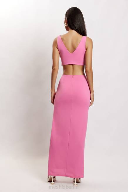 Kleidung Meshki Jacqui Triangel-Crop-Top mit Hardware Rosa 2F8B1185