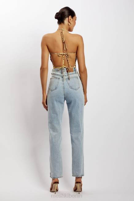 Kleidung Meshki Joelle Neckholder-Crop-Top Zebradruck 2F8B1154