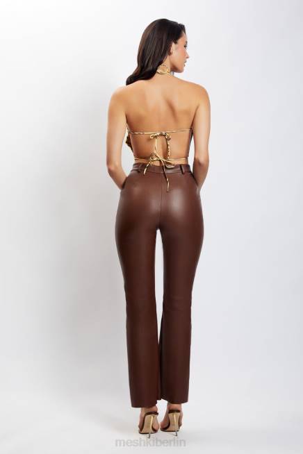 Kleidung Meshki Joelle Neckholder-Crop-Top Zebradruck 2F8B1154