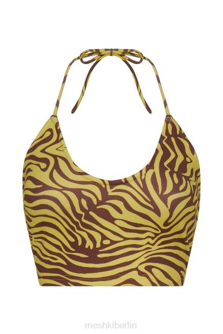 Kleidung Meshki Joelle Neckholder-Crop-Top Zebradruck 2F8B1154