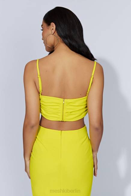 Kleidung Meshki Maryse V-Hardware Crop Top frisches Grün 2F8B1106