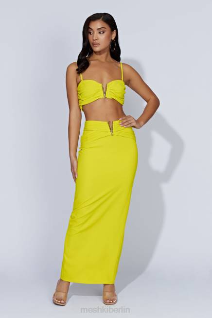 Kleidung Meshki Maryse V-Hardware Crop Top frisches Grün 2F8B1106