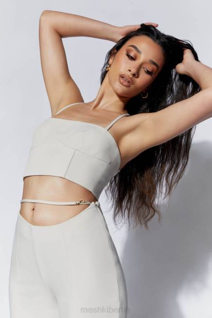 Kleidung Meshki Nahtlinien-Crop-Top von Bahar Weizen 2F8B1112