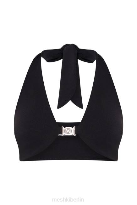 Kleidung Meshki Nicole Neckholder-Crop-Top Schwarz 2F8B1178