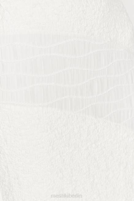 Kleidung Meshki Nyah strukturiertes Crop-Top Weiß 2F8B900