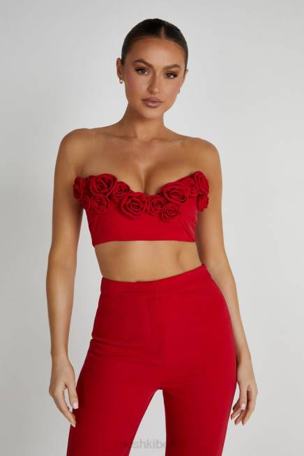 Kleidung Meshki Paloma Rose Crop Top Rot 2F8B816