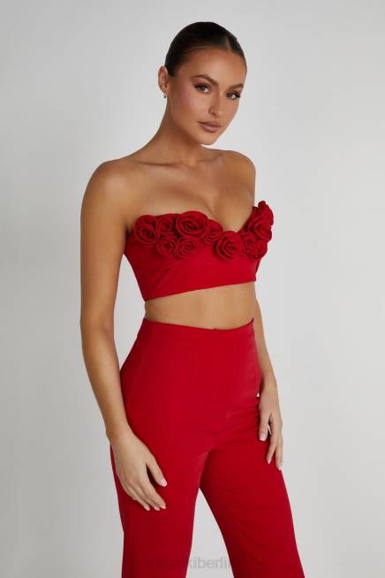 Kleidung Meshki Paloma Rose Crop Top Rot 2F8B816