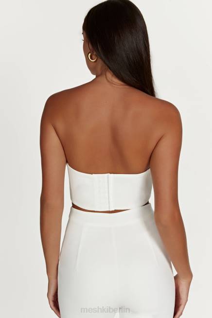 Kleidung Meshki Paloma Rose Crop Top Weiß 2F8B868