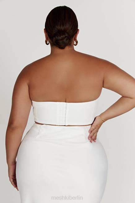 Kleidung Meshki Paloma Rose Crop Top Weiß 2F8B868