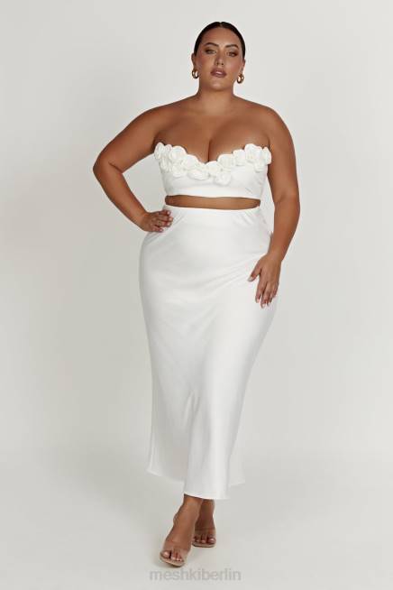 Kleidung Meshki Paloma Rose Crop Top Weiß 2F8B868