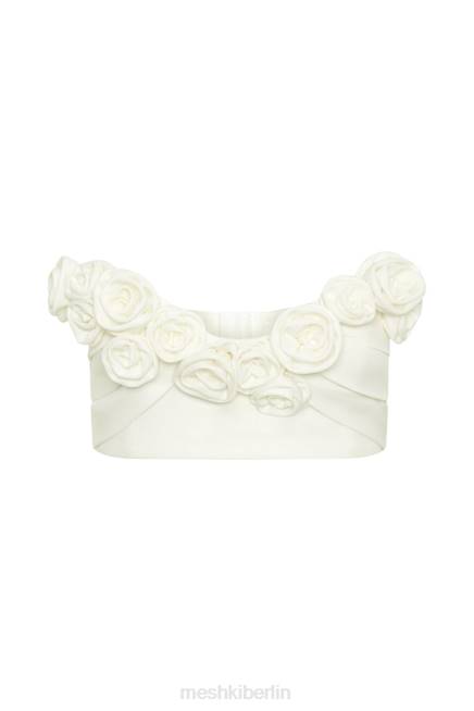 Kleidung Meshki Paloma Rose Crop Top Weiß 2F8B868