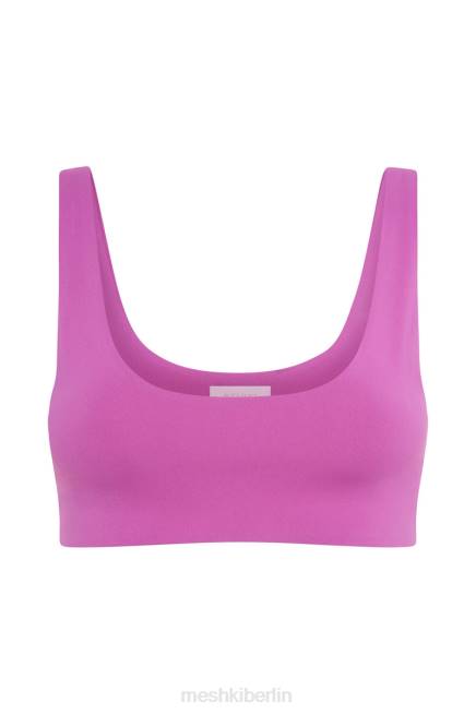 Kleidung Meshki Super-Crop-Top von Jemma mit U-Ausschnitt violett 2F8B1156