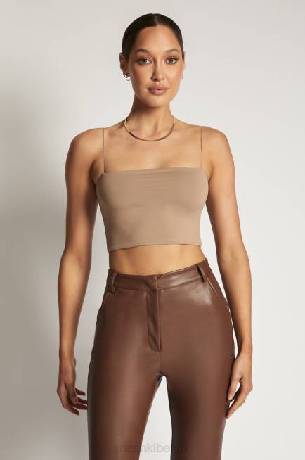 Kleidung Meshki Yvonne Cami Crop Top Latté 2F8B1198