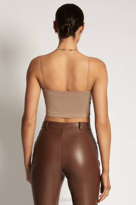 Kleidung Meshki Yvonne Cami Crop Top Latté 2F8B1198