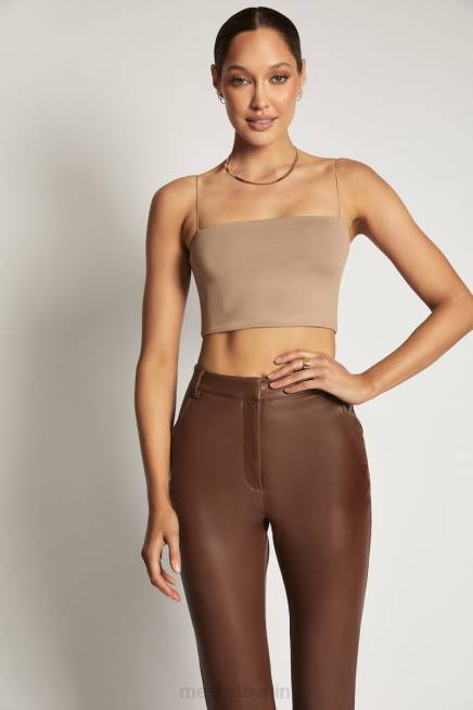 Kleidung Meshki Yvonne Cami Crop Top Latté 2F8B1198