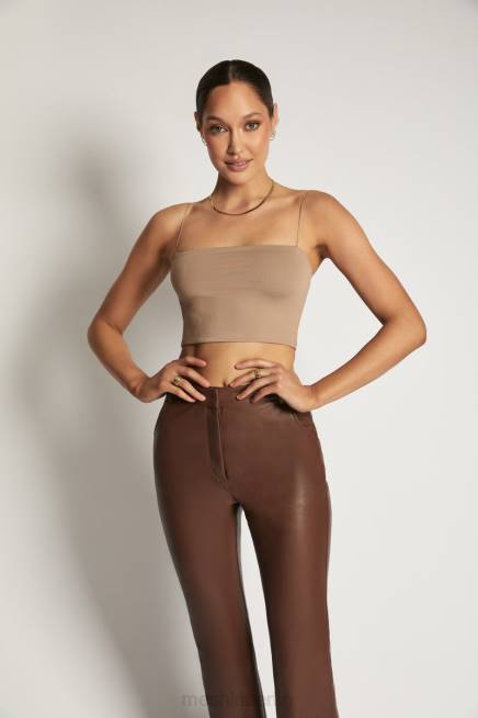 Kleidung Meshki Yvonne Cami Crop Top Latté 2F8B1198
