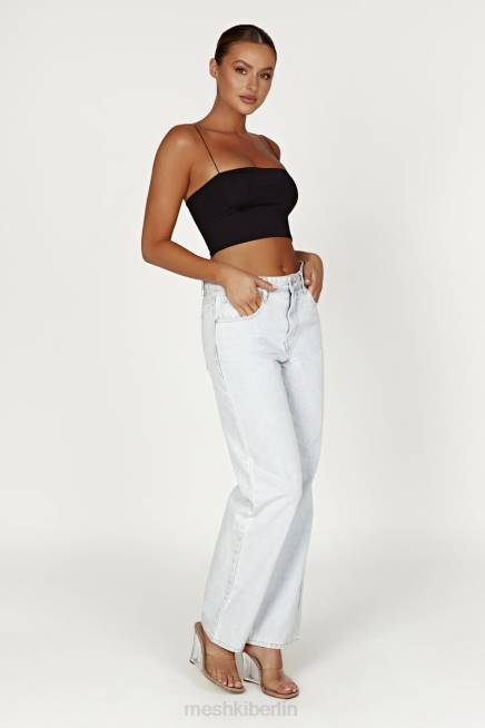 Kleidung Meshki Yvonne Cami Crop Top Schwarz 2F8B939