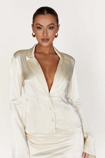 Kleidung Meshki Noa-Langarmhemd mit Kragen Elfenbein 2F8B876