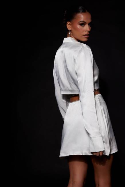 Kleidung Meshki Talulah Diamant-Seilhemd Weiß 2F8B1034