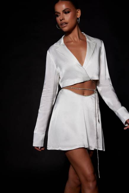 Kleidung Meshki Talulah Diamant-Seilhemd Weiß 2F8B1034