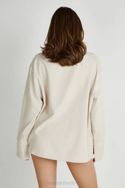 Kleidung Meshki Tasha übergroßes Leinenhemd natürlich 2F8B818