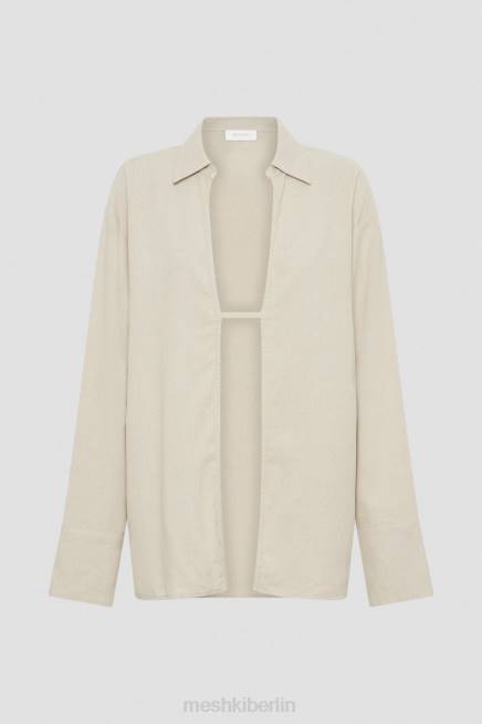 Kleidung Meshki Tasha übergroßes Leinenhemd natürlich 2F8B818